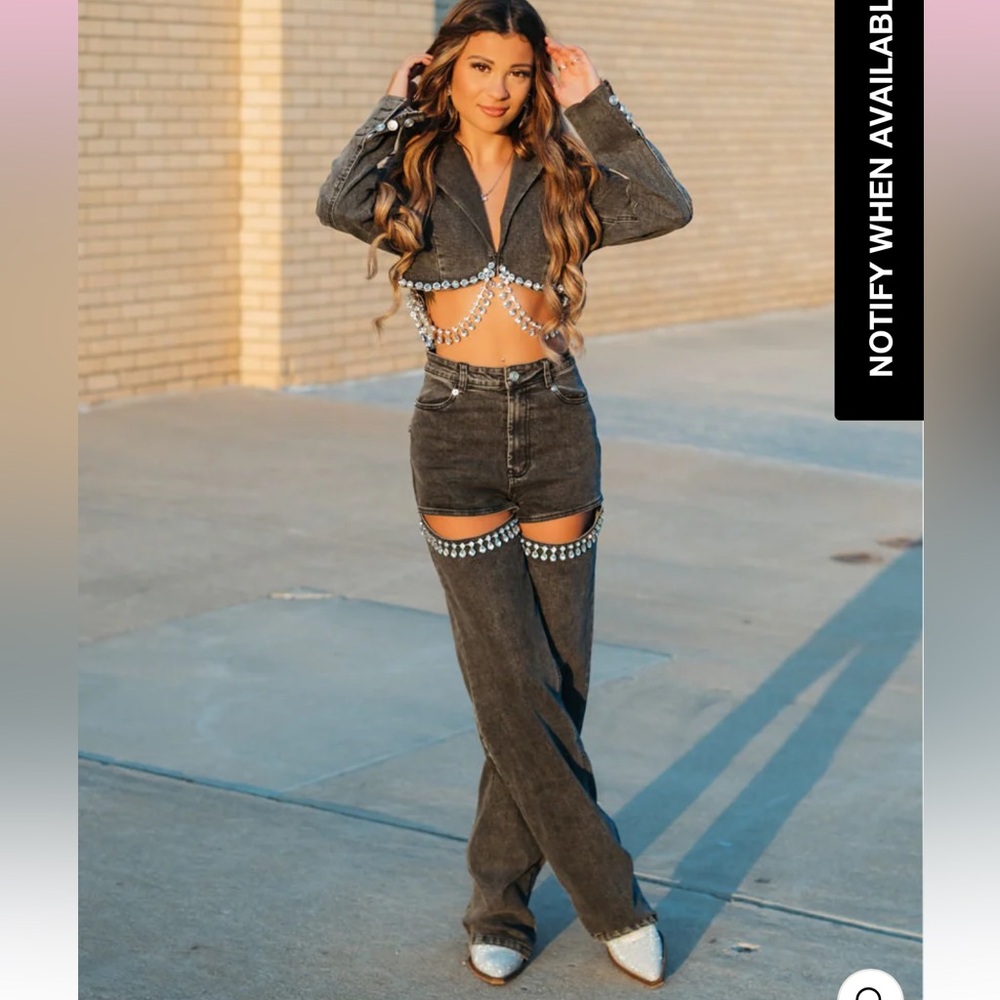 Never Worn❤️ Nashville Denim Jeans and Top Set